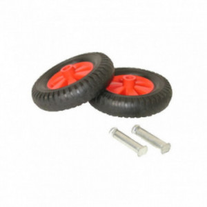 Kit 2 roues Ø220 + axes...